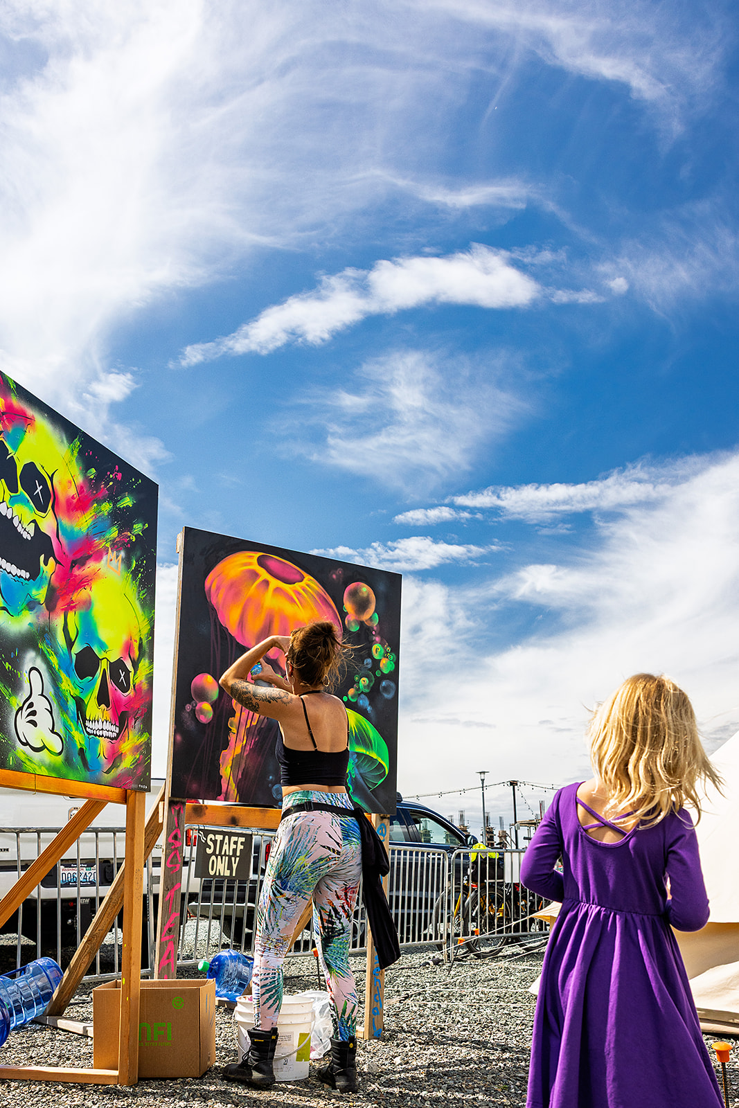 Noisy Waters Mural Festival 2025 at The Portal Container Village, Bellingham Waterfront.